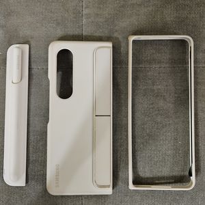 Samsung Standing Cover with S Pen for Galaxy Z Fold4 - Sand Color